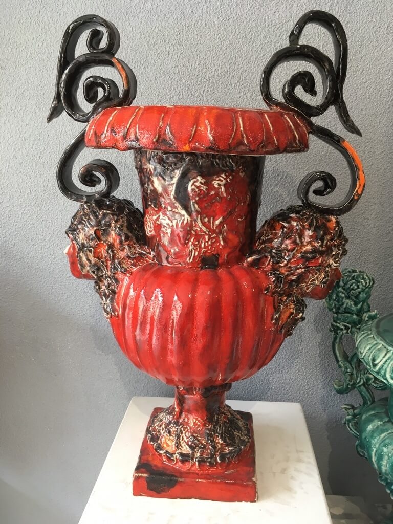 Vase orange Schmite